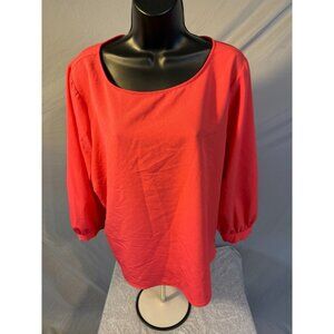 Apt 9 Barbie Pink Career Office Blouse Top‎ Shirt Womens XL Classic girlie